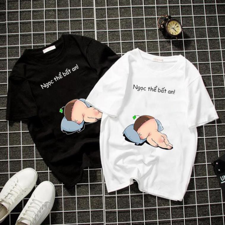 Áo thun unisex quỳnh aka dễ thương màu trắng 2019T871