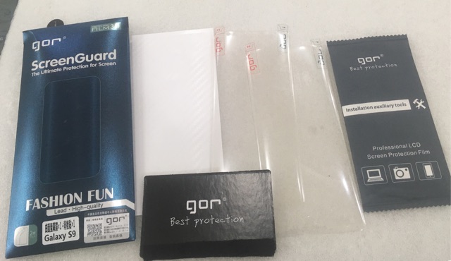 Bộ dán dẻo 3D trong suốt GOR dành cho Galaxy S9 , S9 plus