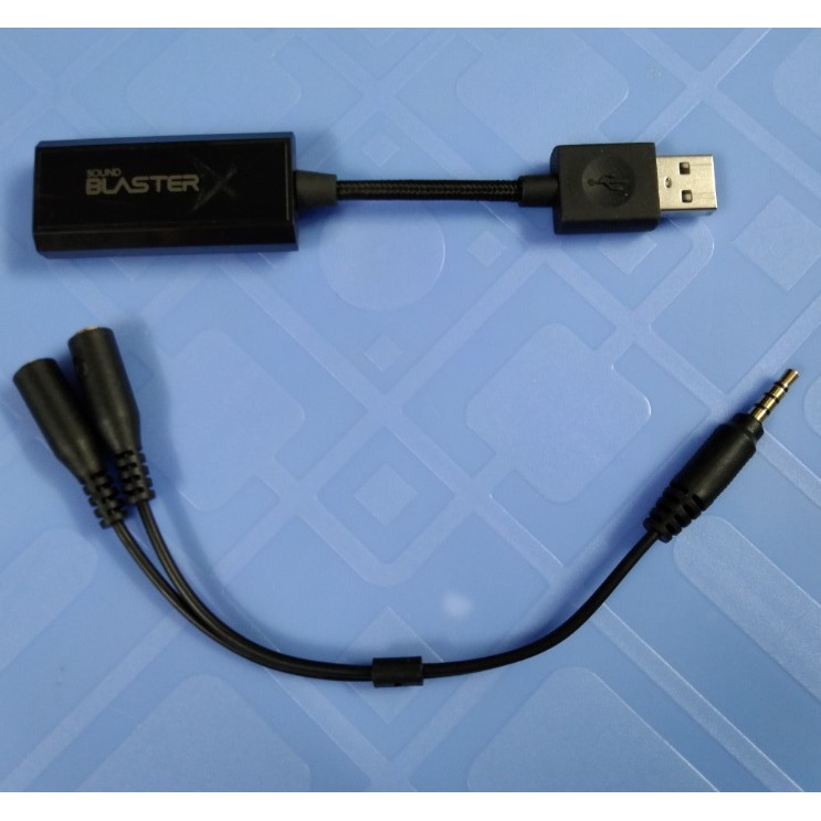 card sound creavive BlasterX, cạc âm thanh cổng usb