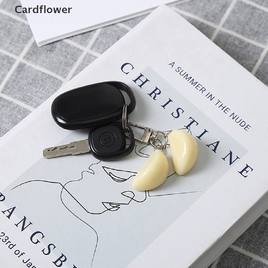&lt; Cardflower &gt; 1: 1 Móc Khóa Giả Tỏi / Rau Củ Có Khóa Tôm Hùm Độc Đáo Vui Nhộn Cho Túi Xách / Điện Thoại
