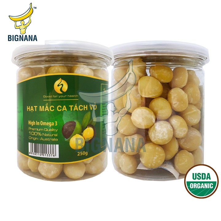 Hạt Macca Úc Đã Tách Vỏ - Hộp 250gr Hảo Hạng