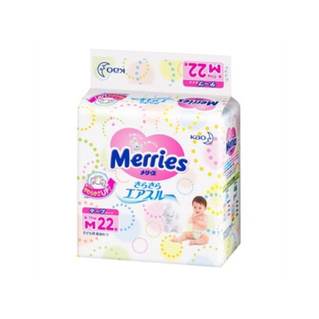 Tả bỉm Dán merries NK mini M22
