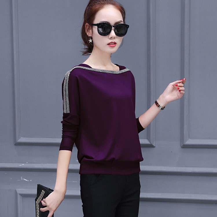 Áo Kiểu Cổ Tròn Dài Tay Mina SP.01338