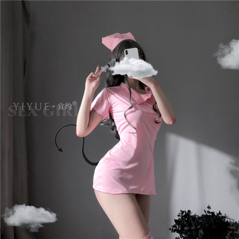 Đồ ngủ sexy cosplay nàng nữ y tá xinh đẹp bộ đồ ngủ sexy gợi cảm 408 | BigBuy360 - bigbuy360.vn