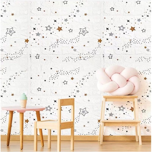 Vận chuyển ngay trong ngày xốp sốp dán tường 3d giả gạch , THƯỚC 35x30 CM LOẠI CAO CẤP tấm dán tường giấy dán tường hoa văn xốp tường giấy decal