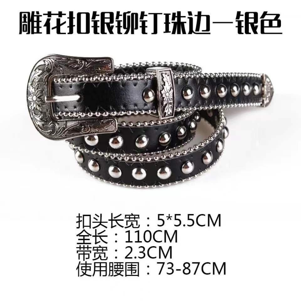 Dây Nịt Đính Đinh Tán Phong Cách Âu Mỹ Thời Trang Cho Nữ