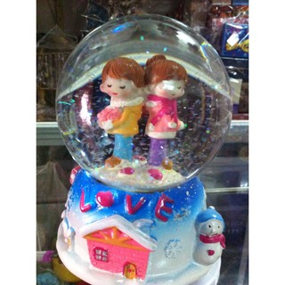 QUẢ CẦU THỦY TINH CÓ NHẠC (Size trung)