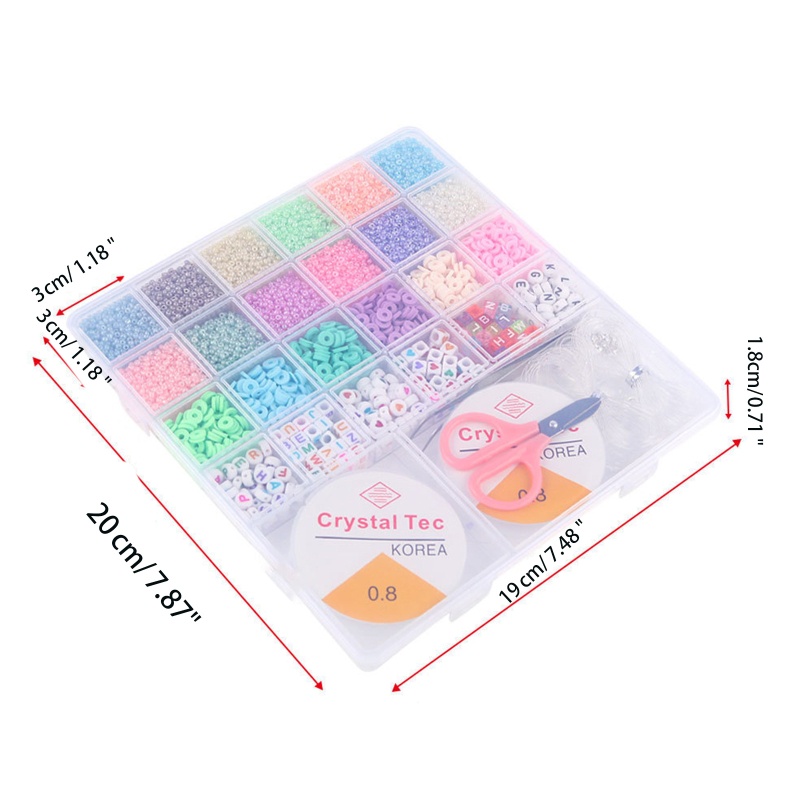 Sa Hộp Nhựa Mềm Đựng Hạt Làm Trang Sức Sáng Tạo