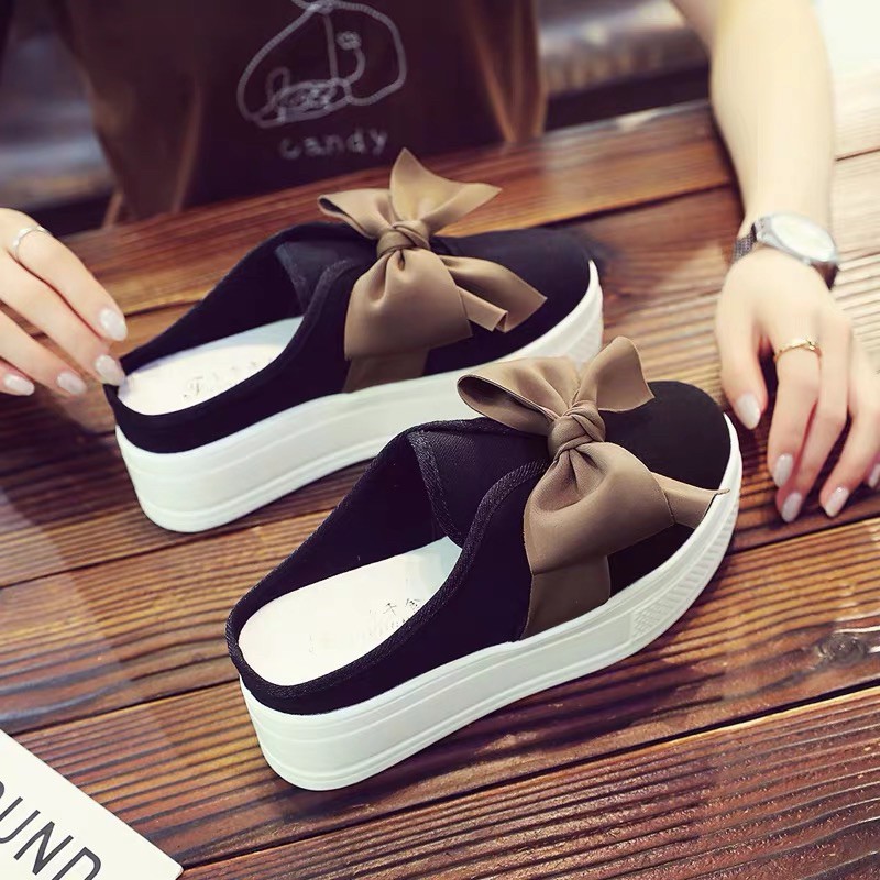 (k có sẵn) sục vải đính nơ thời trang 7cm
