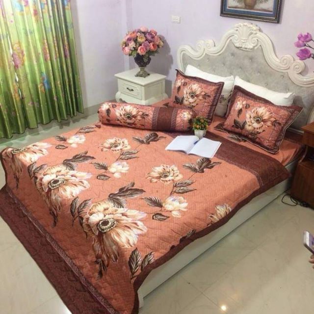 com bo 2 bộ ga gối
