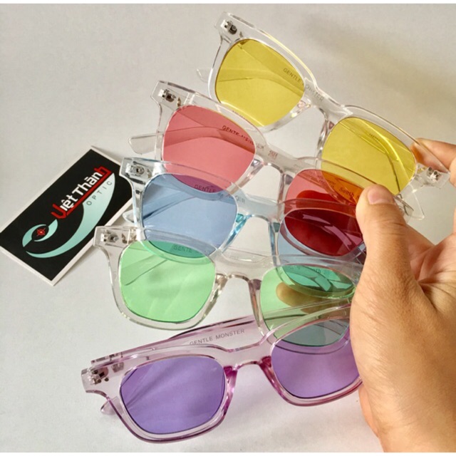 kính đủ màu loại ĐẸP viền màu trong suốt kính trong suốt