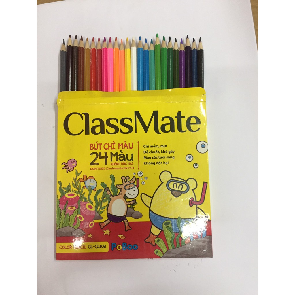 Bút Chì 12-24 màu, Bút chì màu ClassMate