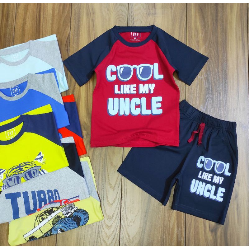 Combo 2bộ Bé trai vải  xuất dư