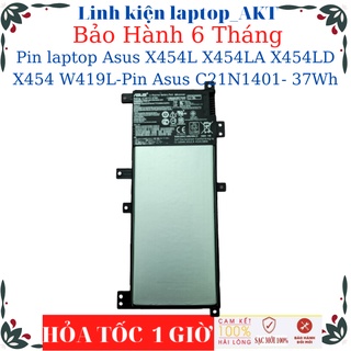 Pin laptop asus x454l x454la x454ld x454 w419l-pin asus c21n1401- 37wh