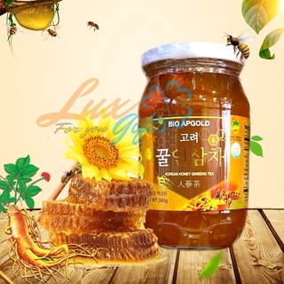 Sâm tươi thái lát ngâm mật ong bio apgold 580g hàn quốc