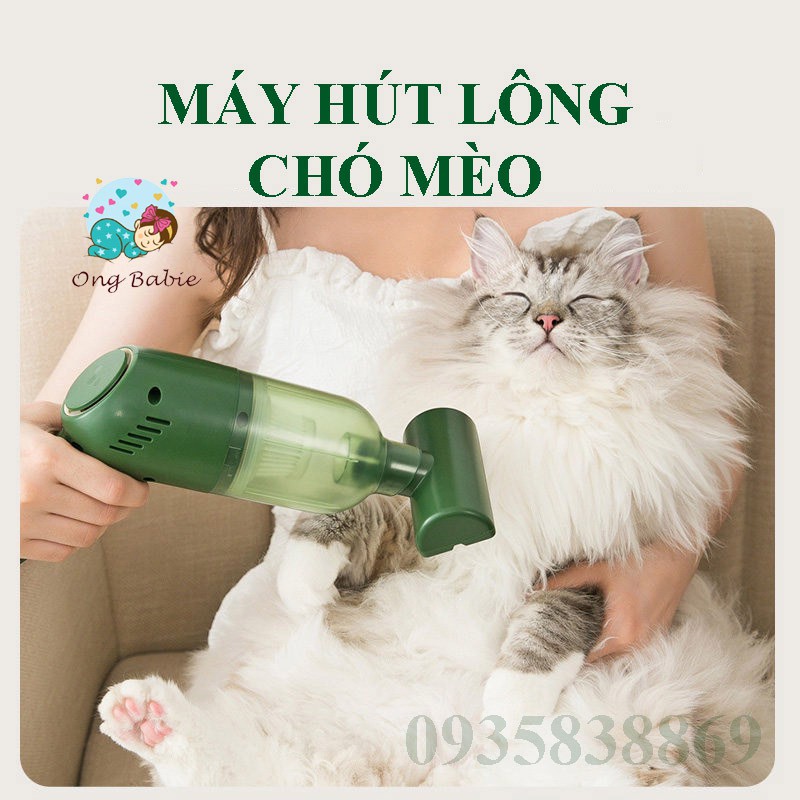 [Mã 44FMCGSALE1 giảm 10% đơn 250K] MÁY HÚT LÔNG CHÓ MÈO CẦM TAY- MÁY HÚT CÔNG SUẤT CAO 8000Pa ONGBABIE.SHOP