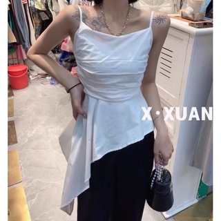Áo 2 dây vạt chéo tà bèo
