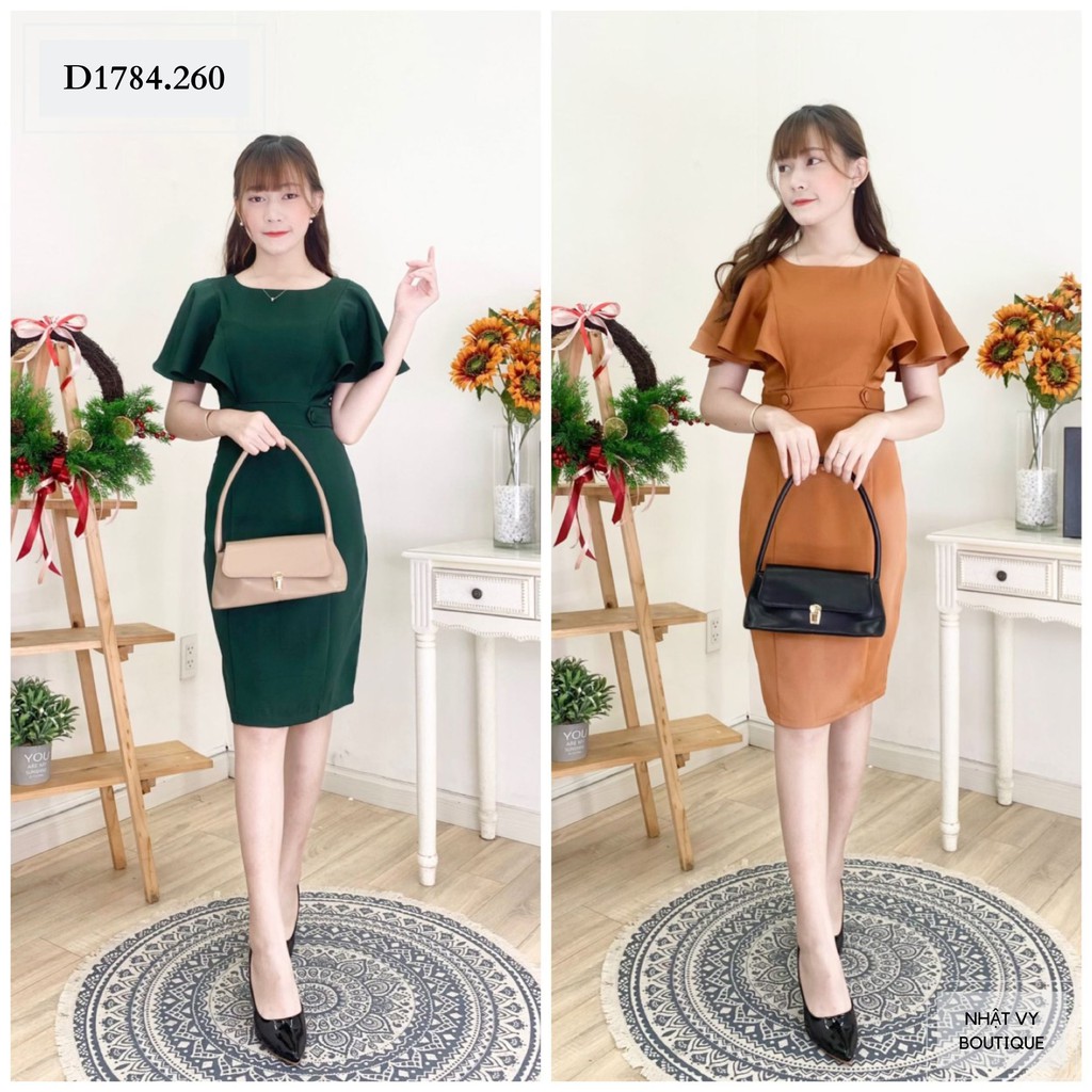 ĐẦM BODY CÁNH TIÊN PHỐI NÚT EO - D1784