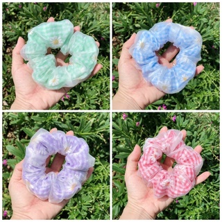 🎀🎀 (Set 2 cái) Dây cột tóc SCRUNCHIES 2 Lớp Xinh Xắn 🎀🎀