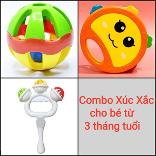 Combo Xúc xắc/Lục lạc Sato cho bé từ 3 tháng tuổi