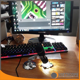 Kính hiển vi điện tử phóng đại cao 1000x - 1600x cổng USB dùng soi mạch điện tử, soi bản in