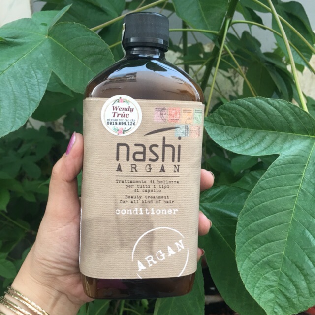 Dầu xả chữa trị tóc hư tổn Nashi Argan Conditioner 500ml "