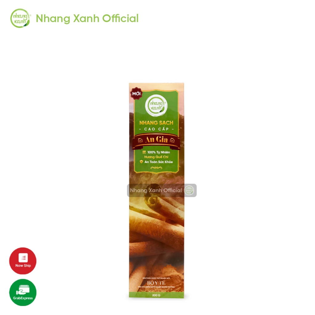 Nhang Xanh Quế Chi An Gia - hộp 200gr - 100% Tự nhiên, không hoá chất độc hại
