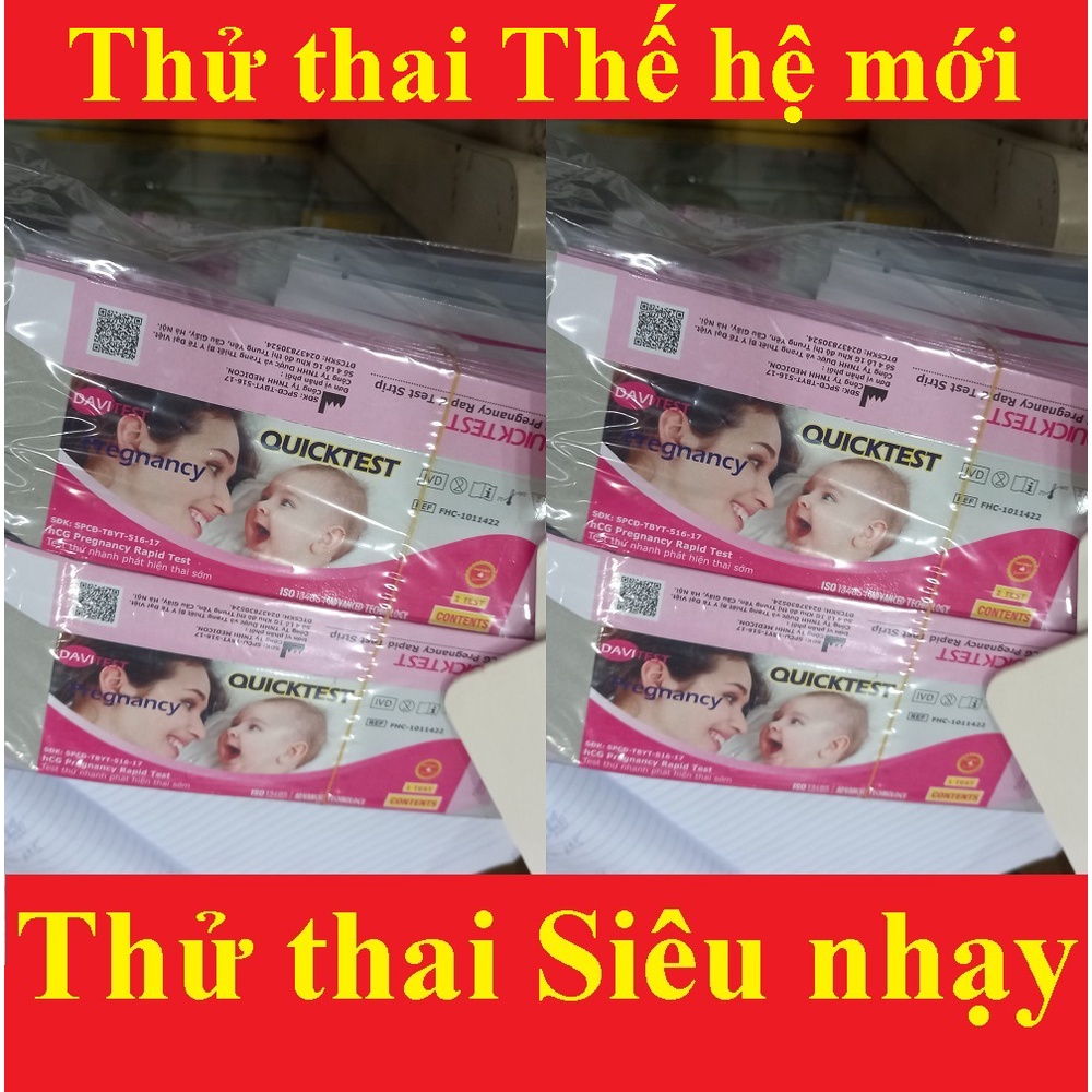 [tặng 50k] que thử thai thế hệ mới (5 que)