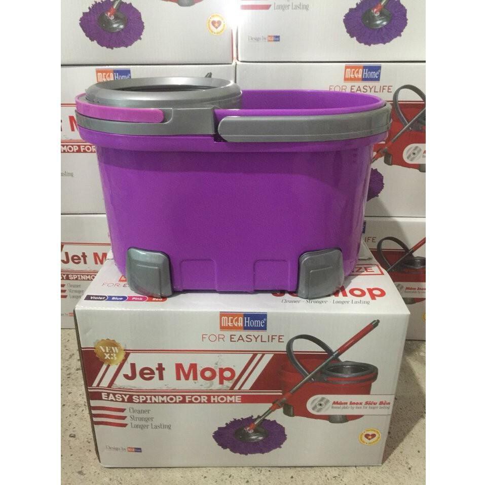 BỘ CHỔI LAU NHÀ 360 ĐỘ MEGAHOME Jet Mop X3 CHÍNH HÃNG