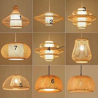 Chao đèn mây tre đủ thể loại ( liên hệ trực tiếp 0978945425)