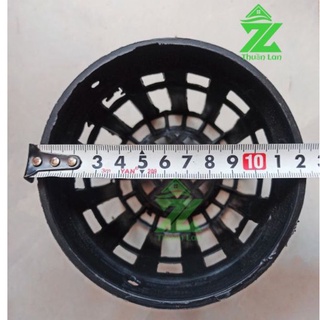 Chậu nhựa đen f12 trồng lan