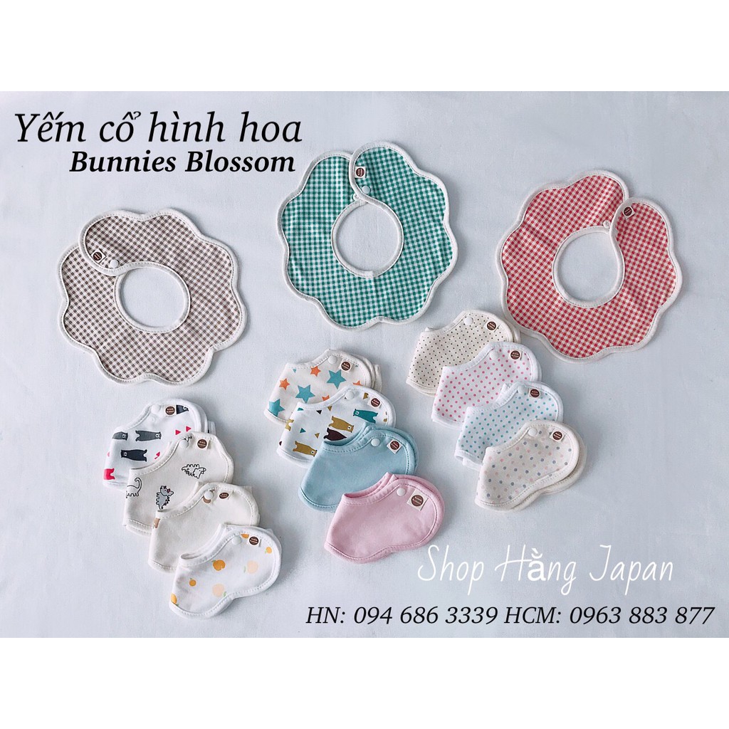 Yếm cổ cho bé Vella Bunnie Blossom Hàn Quốc chọn màu ngẫu nhiên