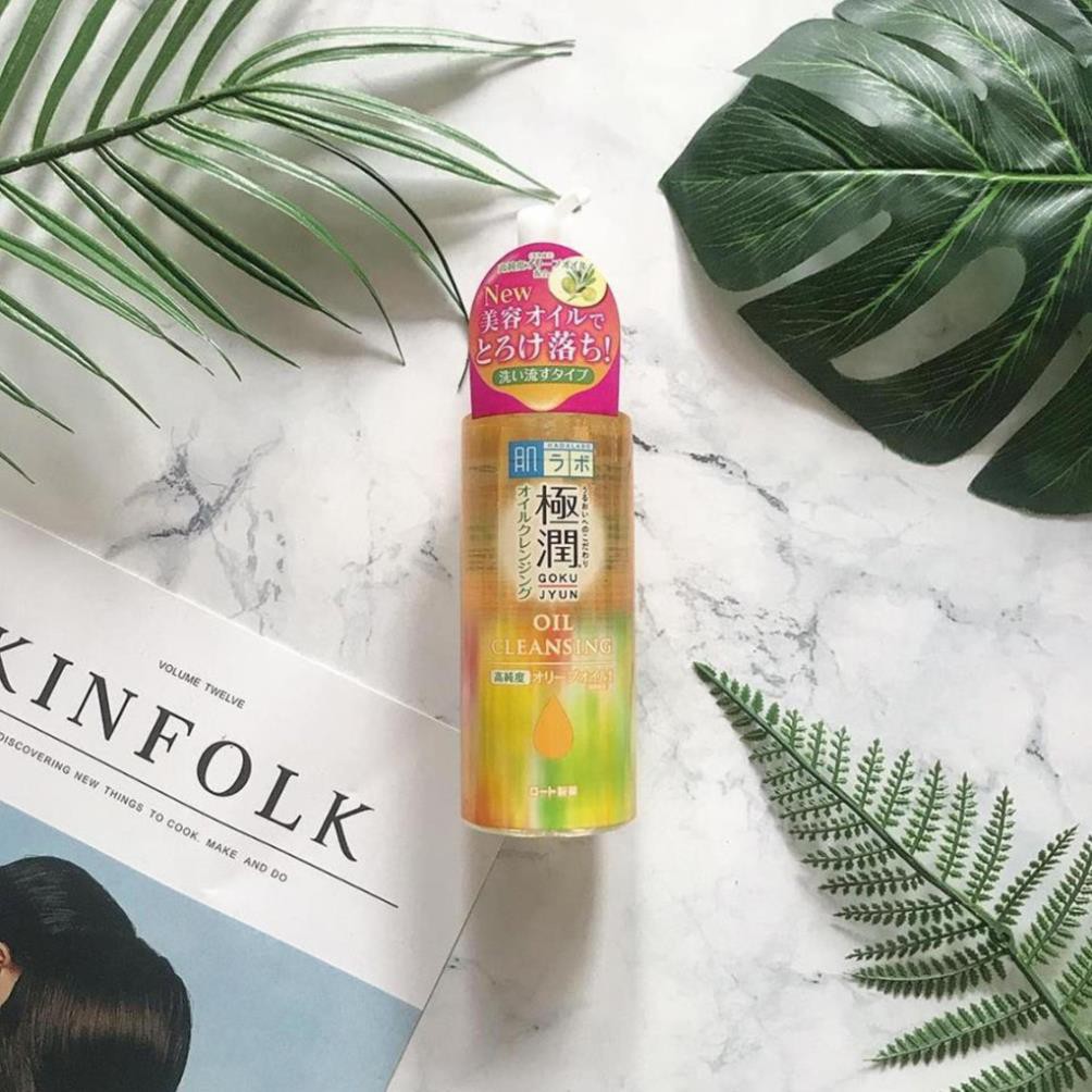 Tẩy trang Hadalabo chiết xuất dầu olive 180mlCHÍNH HÃNG Tẩy sạch vết trang điểm cứng đầu