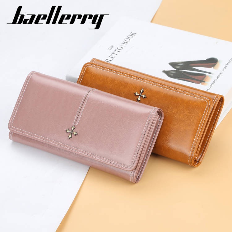 Ví Baellerry dáng dài chần bông thời trang cho nữ