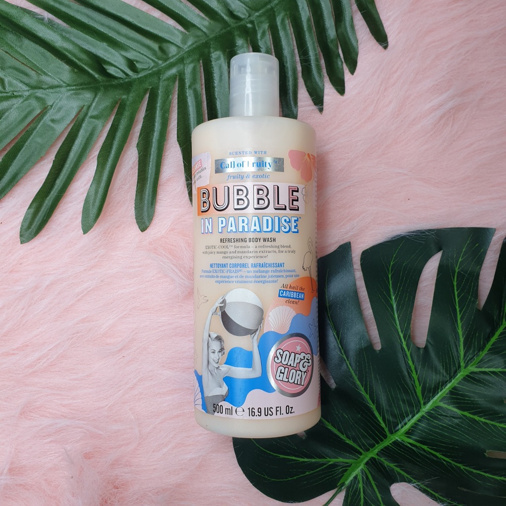 Sữa Tắm Soap and Glory CLEAN ON ME - Bubble In Paradise - Made In UK 500ml