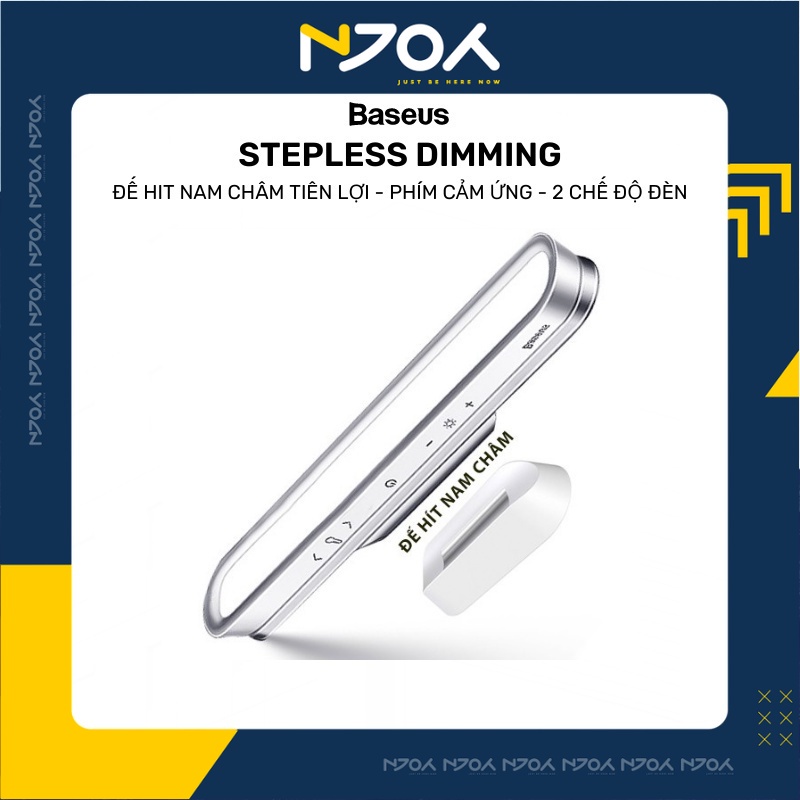 Đèn Cảm Ứng Nam Châm Gắn Tường Baseus Dành Cho Bàn Làm Việc Phòng Ngủ Bếp Ăn Njoyshop