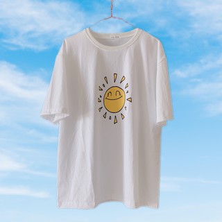 Áo thun Form Rộng Classy (Local Brand) In hình Mặt trời, chất liệu thun co giãn 4 chiều (Freesize)