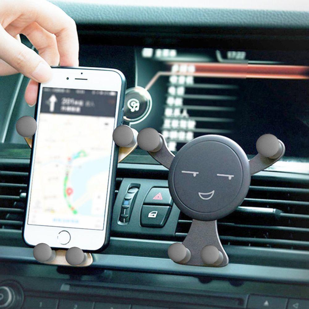Giá Đỡ Điện Thoại Mini Hình Mặt Cười Gắn Lỗ Thông Gió Xe Hơi