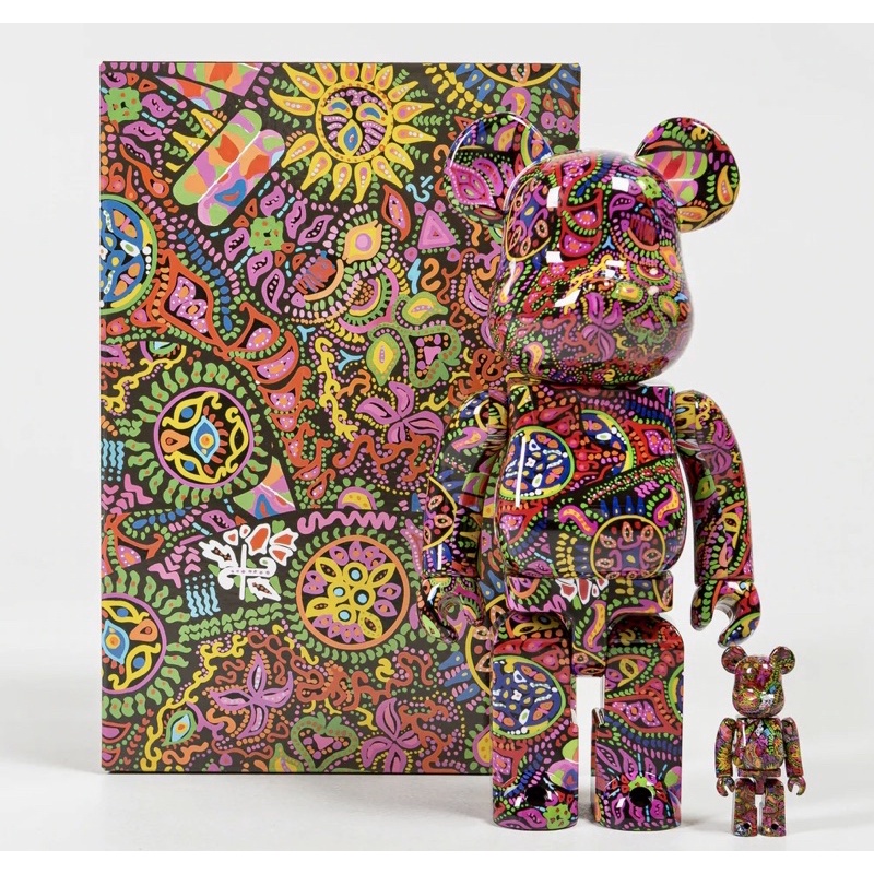 Chính hãng Bearbrick Psychedelic Paisley