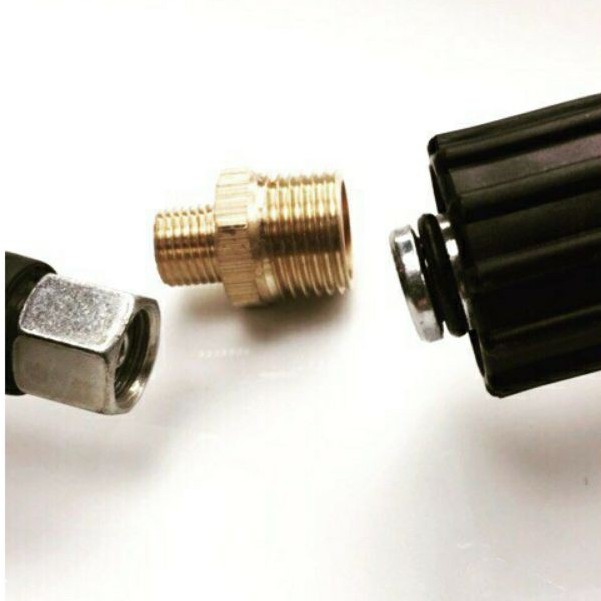 kép nối dây xịt rửa xe áp lực ren ngoài 22-14,đầu nối ren ngoài