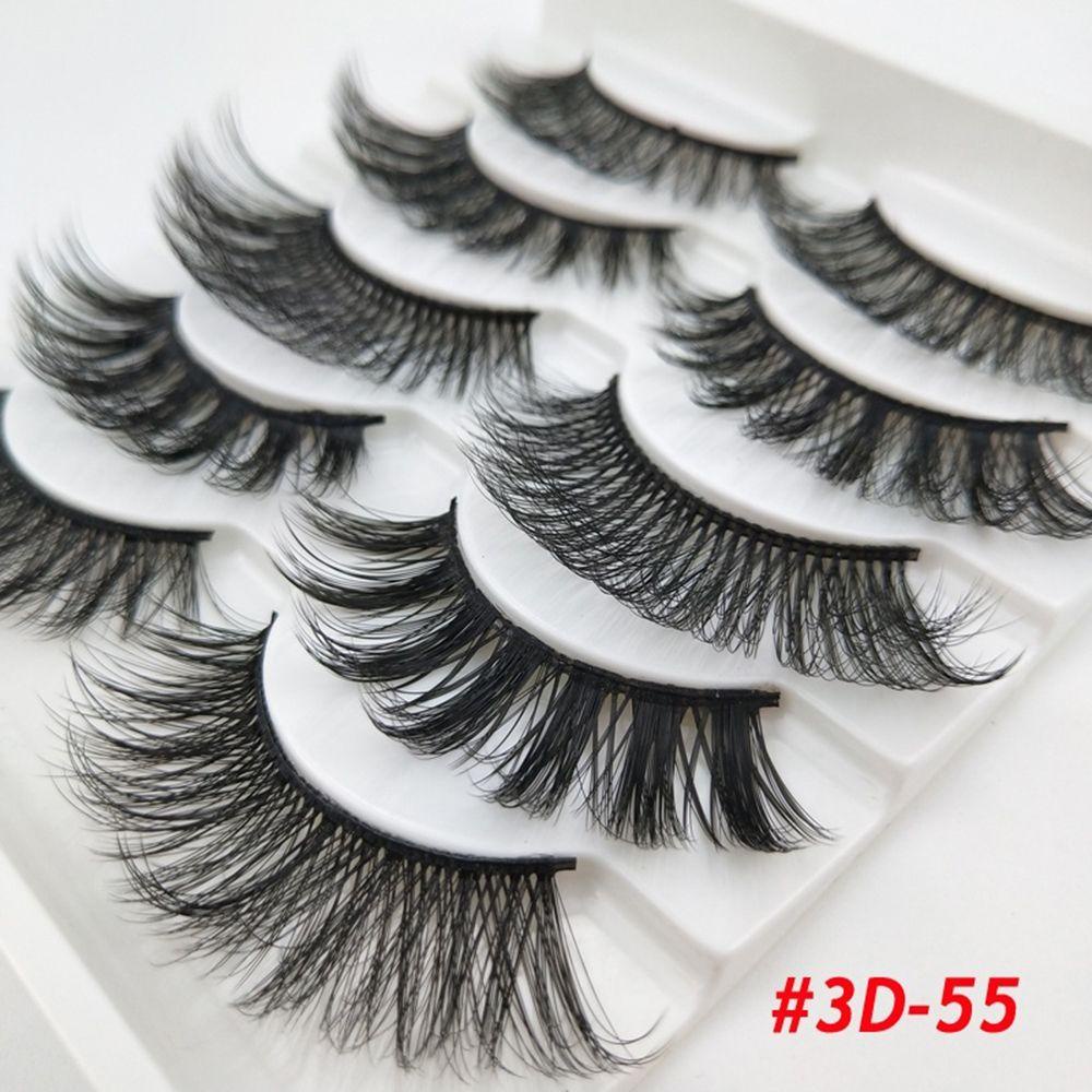 MAXG Set 5 / 10 Cặp Lông Mi Giả 3D Thời Trang Dành Cho Nữ