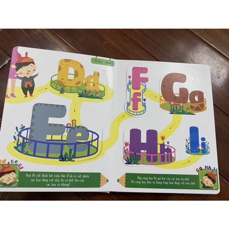 Sách-Lật mở khám phá - My ABC - Bảng chữ cái Tiếng Anh cho bé