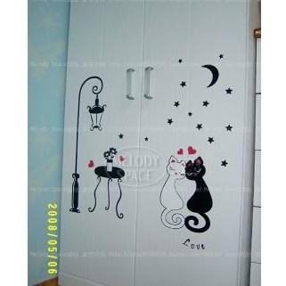 Sticker Pvc Dán Tường Họa Tiết Hình Con Mèo Theo Phong Cách Hoạt Hình Dùng Trang Trí Phòng Trẻ hoa lụa gương hồ cá mini