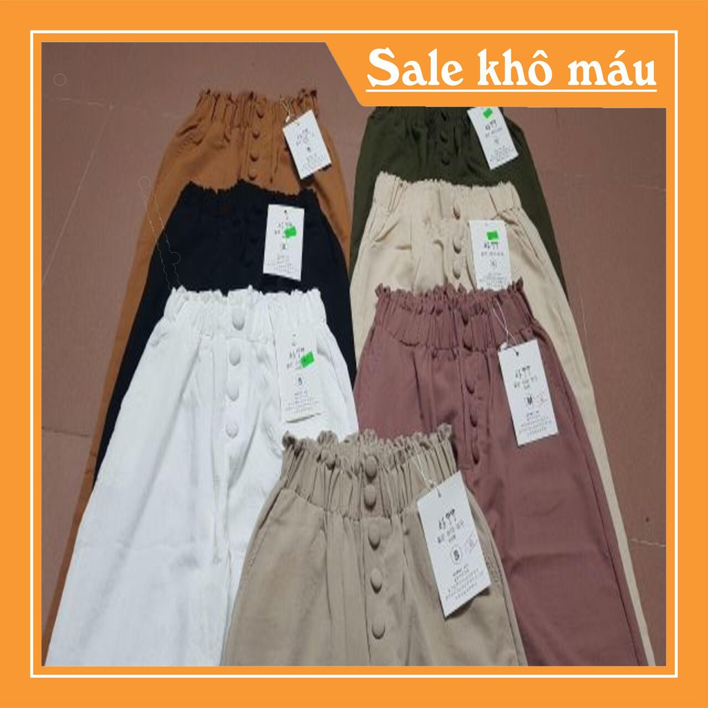 Quần baggy đũi nhiều cúc free ship 50k