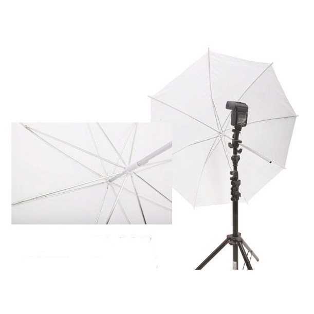 Dù xuyên trắng đường kính 85cm