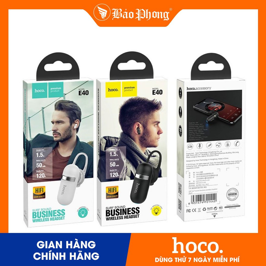 Tai nghe Bluetooth chính hãng Hoco E40