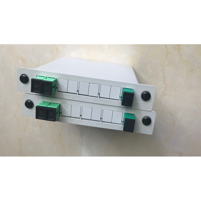 Bộ chia quang Splitter 1x2 SC/APC lắp sẵn box