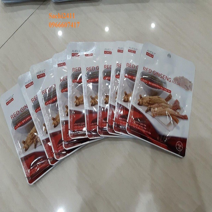 Mặt nạ hồng sâm amisilk Hàn Quốc Date 2023💖 FREE SHIP 💖 mặt nạ dưỡng da hồng sâm | BigBuy360 - bigbuy360.vn