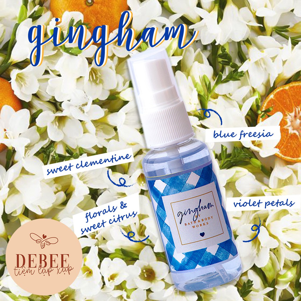 Xịt thơm toàn thân GINGHAM Fine Fragrance Mist - Bath & Body Works | Thế Giới Skin Care
