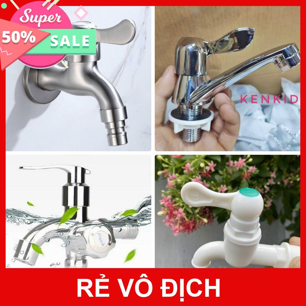 [XK][FREESHIP] VÒI NƯỚC VỎ MỜ INOX 304 - VÒI CỦ LẠC - VÒI LAVABO - VÒI NHỰA [HCM]